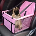 thumbnail image 4 of Bolsa De Asiento Para Perros Bolsa de asiento de coche plegable gato perro asiento elevador hamaca cojín Pet Protector (rosa), 4 of 5