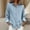 Light Blue, variant on Fnooota Womens Button Down Shirts, Lapel Collar Fall Casual Long Sleeve Denim Shirts with Pockets Blue Size S-2XL