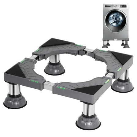 Universal Washing Machine Base Stand with Adjustable Height, Laundry Pedestal, Fridge Rack, Universal Appliance Stand for Dryers, Refrigerators