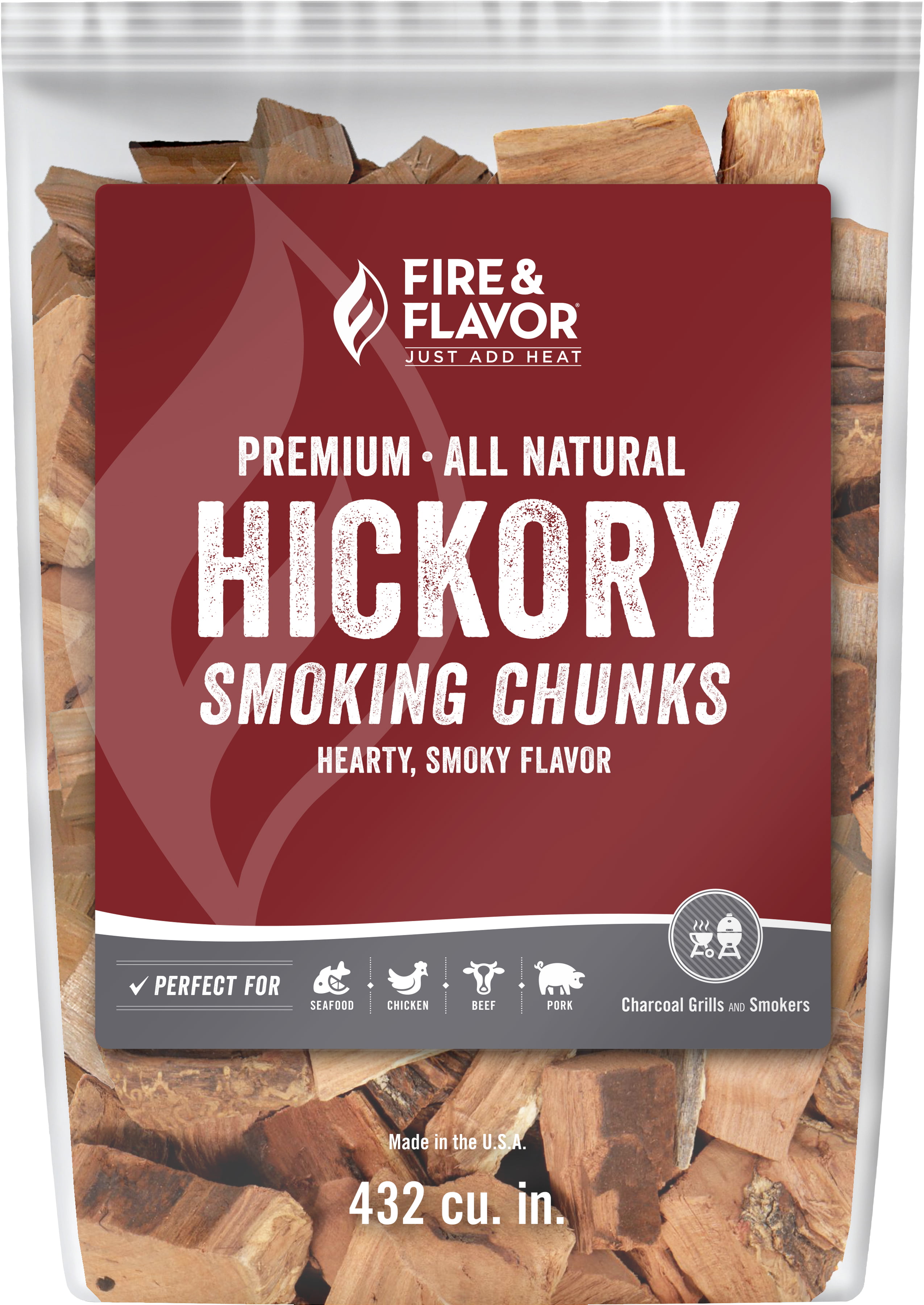 Red Oak Grilling Wood Sticks Chunks BBQ Smoker Charcoal 