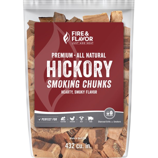 Fire & Flavor FFW202 Premium All Natural Smoking Wood Chunks, 4 Pounds