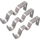 thumbnail image 1 of Soporte de barra de cortina resistente, doble, ajustable, básico, de 3/4 y 5/8 pulgadas, juego de 3 (plateado), 1 of 4