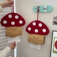 thumbnail image 4 of Creative Mushroom Hanging Facial Tissues Napkin Bag, Wall Mounted Tissue Dispenser Home Decoration for Kitchen, Restaurant, 4 of 7