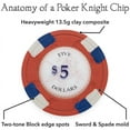 thumbnail image 2 of Brybelly 600ct Claysmith Gaming Poker Knights Chip Set in Aluminum, 2 of 4