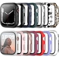 thumbnail image 1 of 14 Pack Case with Tempered Glass Screen Protector for Apple Watch Series 3/2/1 38mm, Hard PC Full Coverage Slim Guard Bumper Protective Cover HD Ultra-Thin Cover for iWatch 38mm Accessories, 1 of 5