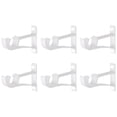 thumbnail image 1 of Matsuzay Estilo moderno del soporte de barra de ventana resistente de aluminio para la decoración del hogar 2. - Está hecho de aleación de Sombras de ventana blanco 6 piezas, 1 of 6