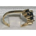 thumbnail image 3 of LBG 10k Yellow Gold Natural Sapphire Womens Anniversary Ring - Size 10.5, 3 of 4