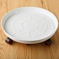 thumbnail image 3 of Flower Pot Tray 3  Wheels Water Storage 360-Degree Rotation Easy to Move Sturdy Structure Plant Saucer Garden Supply, 3 of 8