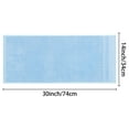 thumbnail image 7 of Unique Bargains 4 Pcs Striped Quick Drying Non-Linting Hand Towel Blue/Dark Grey, 7 of 7