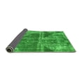 thumbnail image 2 of Ahgly Company Indoor Square Abstract Green Modern Area Rugs, 4' Square, 2 of 4