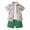 Green, variant on Lilgiuy Boys Hawaiian Sets Casual Fashionable Button Down Short Sleeve Floral Shirt With White T-shirt Shorts Set Summer Sales