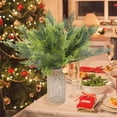 thumbnail image 6 of Green Plants Fake Pine Sprigs,20pack Christmas Faux Cedar Picks,QZS Modern Tabletop Greenery Decor for Centerpieces,Vase, 6 of 6