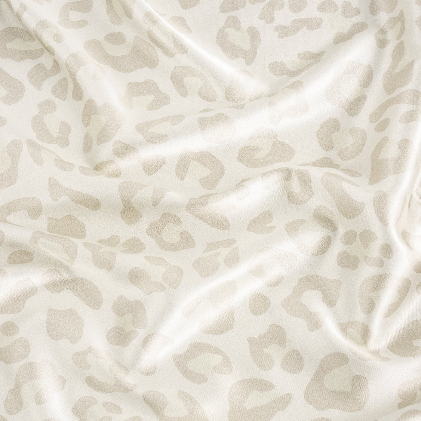 Sweet Jojo Designs Cheetah Ivory Beige Taupe Gold Tan Off White Satin Fitted Crib Sheet