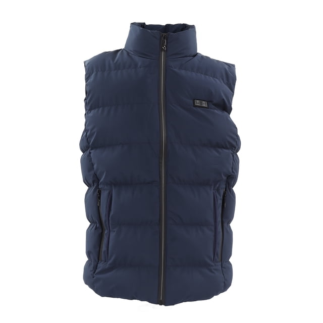 Chaleco calefactor eléctrico USB Chaqueta calefactora de 9 zonas con 3 niveles de temperatura para hombres y mujeres Azul XL