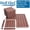 BROWN, variant on 58 Pack Set Plastic Interlocking Deck Tiles,  All-Weather Indoor Outdoor Use, 12"x12" Floor Decking Tiles for Garden Lawn Swimming Pools Porch Poolside Balcony Backyard