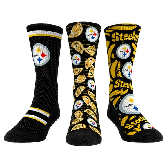 Unisex Rock Em Socks  Pittsburgh Steelers Fan Favorite Three-Pack Crew Sock Set