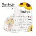 thumbnail image 2 of Heart-Shaped Acrylic Appreciation Plaque With Sunflower Design – Thank You Sign For Desktop Decor Featherless Perfect Gift For Friends & Family Inspirational Message For Any Occasion, 2 of 6
