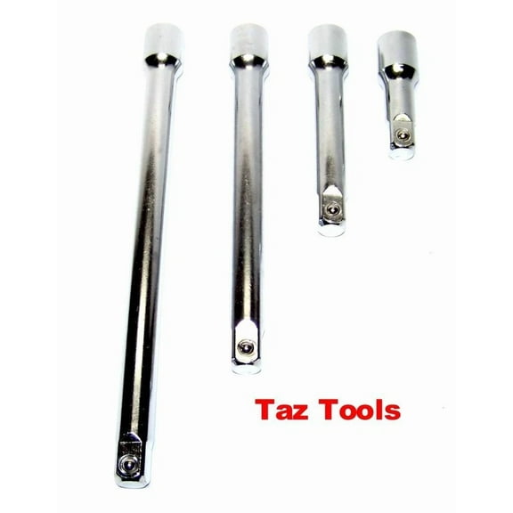 4Pc 3/8" Extension Bar 3/8" Dr 3", 5", 8", 10" Long Drive Ratchet Scoket Bars