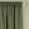 thumbnail image 4 of Achim Darcy Polyester Light Filtering Curtain Valance, Green/Camel, 58" x 14", 4 of 5