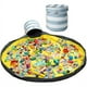 thumbnail image 1 of Cubo portátil de juguete para niños, almacenamiento de juegos, organizador con cordón, Mat-eva, patrón azul y blanco de tres capas, 1 of 3