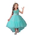 thumbnail image 3 of XBASW Kids Baby Girls Flower Dresses Sleeveless Tulle Princess Dress Flower Girl Trailing Performance Party Gowns Tutu for 4-12 Years, 3 of 8