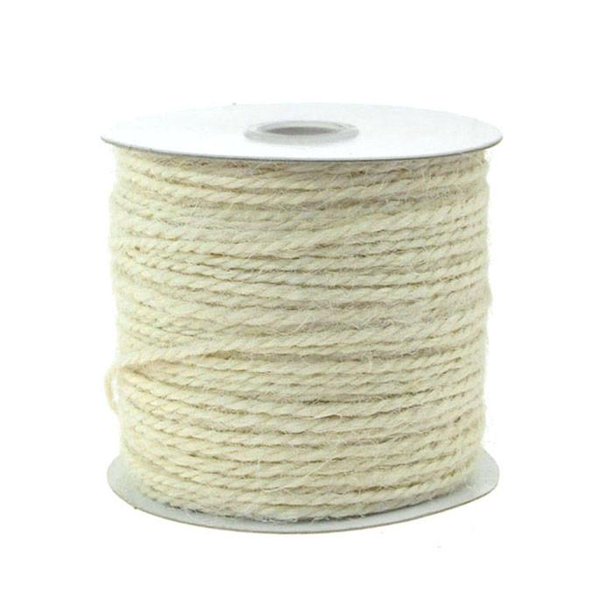 Jute Twine Cord Rope Ribbon 1 16 Inch 100 Yards Off White Walmart Com Walmart Com