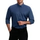 thumbnail image 5 of Camisas de vestir formales de color sólido de manga larga con cuello de punta para hombres INSPIRE CHIC, azul oscuro, 3XL, 5 of 6