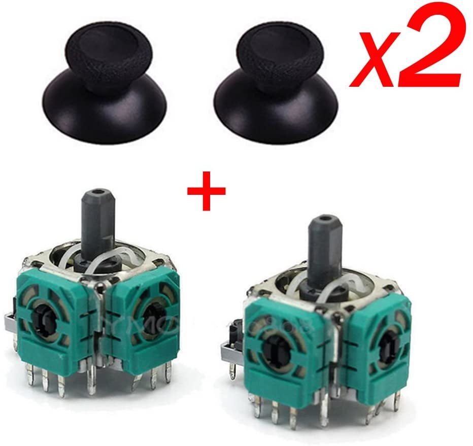 Yoogeer 2 Pcs 3D Controller Joystick Axis Analog Sensor Module & Thumbstick for Xbox One with Install Open Shell Tool Torx T10H T8H T6 Screwdriver Safe Prying Tool and Cleaning Brush 