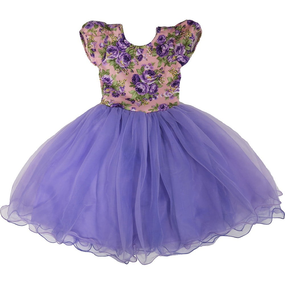 baby girl purple party dress