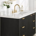 thumbnail image 6 of Cadiz 48" Single Fir Wood Black Vanity with Lightning White Composite & Mirror, 6 of 17