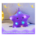 thumbnail image 4 of "Cojín Decorativo De Peluche En Forma De Estrella Con Luces Belug  Lila 35 cm ", 4 of 5