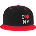 thumbnail image 2 of I Love New York Trucker Hat Men Baseball Cap Women Dad Hat Sun Hat Adjustable Ponytail Hat White, 2 of 8