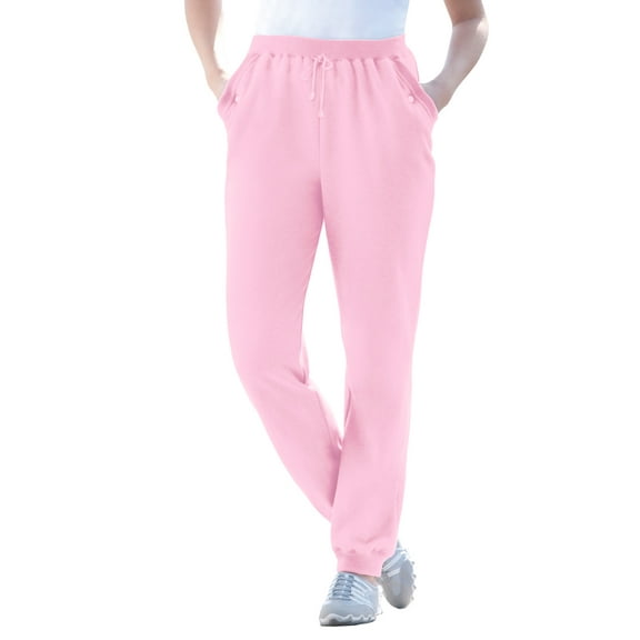 Woman Within Plus Size Petite Better-Fleece Pull-On Jogger Sweatpants