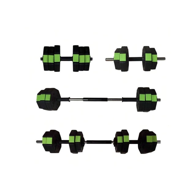 Bingirl 30 Lbs Adjustable Dumbbell Weights Set with Iron Handle and Non - Slip Grip for Home Gym