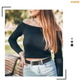 thumbnail image 5 of WHIPPY Women's Leather Belts for Jeans Dresses Ladies Black Waist Belt, 5 of 7