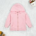 thumbnail image 3 of Kids' Hooded Sweatshirt Full Zip Casual Hoodies Jacket with Pockets Toddler Boys Girls Basic Outerwear 0-6T, 3 of 6