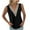 Black, variant on Lindreshi Tank Tops for Women Fashion Womens Casual Solid Color V Neck Tank Tops Sleeveless Lace Vest Tops