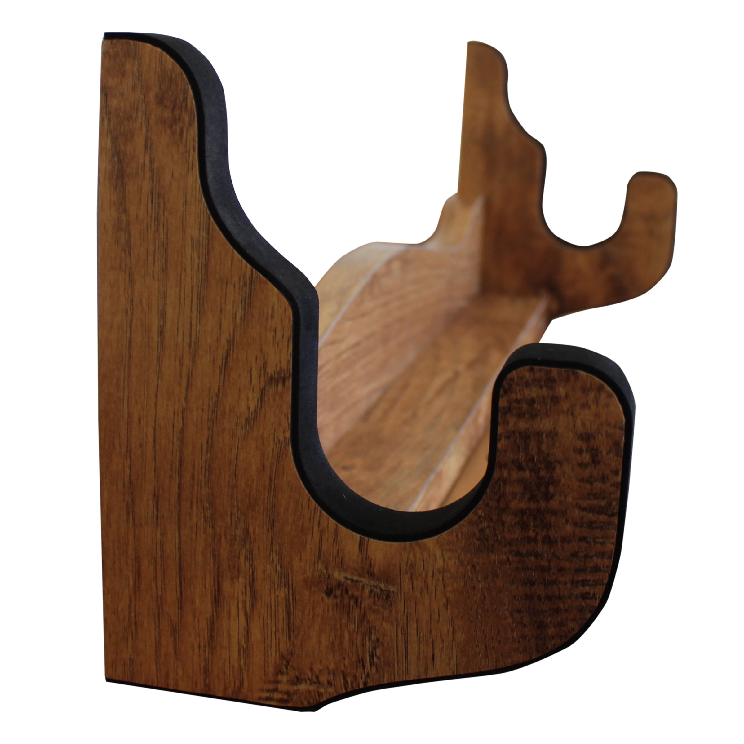 Rush Creek Creations Single Gun Wall Rack for Rifles/Shotguns, Engineered Wood American Cherry