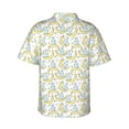 thumbnail image 3 of Balery Moon And Rabbit Print Men's Hawaiian Shirts Short Sleeve Beach Shirt Relaxed Fit Vacation Button Down Shirts-Small, 3 of 8