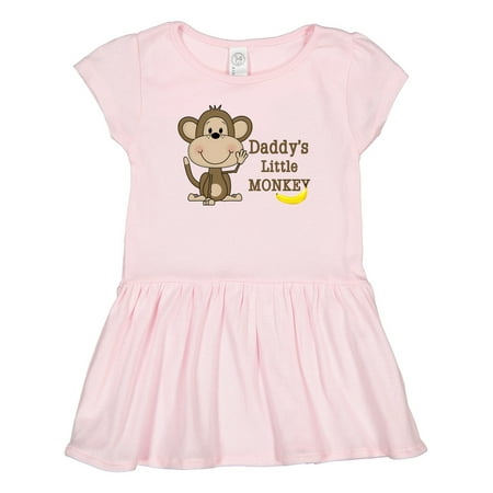 

Inktastic Daddy s Little Monkey Gift Toddler Girl Dress