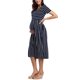thumbnail image 4 of Lucakuins - Vestido de verano para mujer, informal, para embarazo, manga corta, cuello redondo, floral/rayado, para baby shower Lucakuins  moda, 4 of 7
