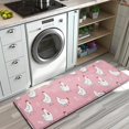 thumbnail image 3 of Pink Chicken Pattern Kitchen Rug Mat,Kitchen Runner Rugs Non Skid Washable,Decorative Kitchen Floor Mats for Kitchen,Sink,Laundry,17"x47.2", 3 of 7