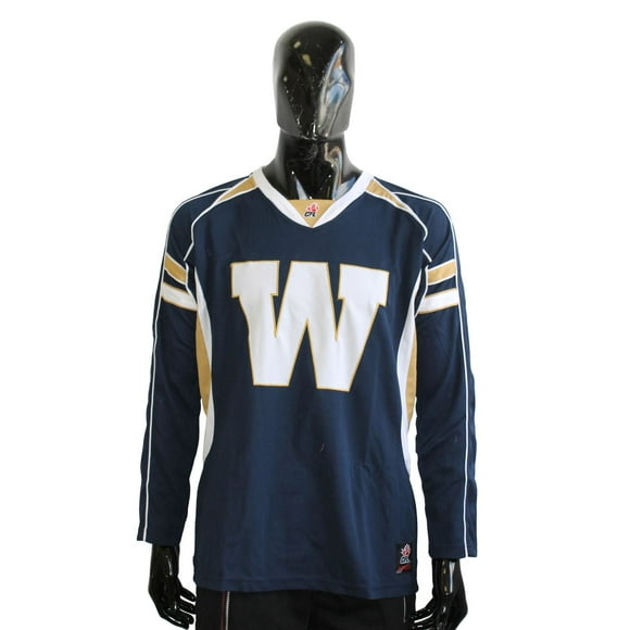 T-shirt en polyester Blue Bombers de Winnipeg de la LCF pour hommes à manches longues