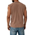 thumbnail image 4 of Inglocry Men's Tank Tops Sleeveless Muscle Shirts, Cotton Acid Wash Loose Fit Workout Tanks Tees for Running Beach 2026 Coffee M, 4 of 4