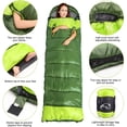 thumbnail image 5 of Wearable Sleeping Bag for Adults, Compact Lightweight Cold Weather Mummy Sleeping Bags for 2-3 Season Camping Backpacking Hiking, Green, 5 of 8