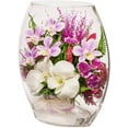 thumbnail image 2 of Fiora Flower Long-Lasting Purple Orchids with Greenery in a Flat Rugby Glass Vase, 2 of 8
