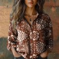 thumbnail image 3 of Trubkh Long Sleeve Shirts for Women Going Out Tops for Women Going Out Tops Button Down Shirts for Women Fall Tops Shirts for Women Blusas Elegantes Para Mujercoffee Xxxl Coffee XXXL, 3 of 3