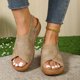 thumbnail image 1 of MKLEKYY Sandalias de Verano para Mujer, de Piel Sintética, Con Diseño de Boca de Pez, Cómodas y Transpirables, 1 of 5