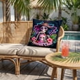 thumbnail image 4 of Halloween Throw Pillow Covers 18x18 Inch, Rustic Linen Printed Decorative Square Pillowcases, Farmhouse Holiday Cushion Covers for Couch Sofa Living Room Bedroom Outdoor Home Decor, 4 of 4