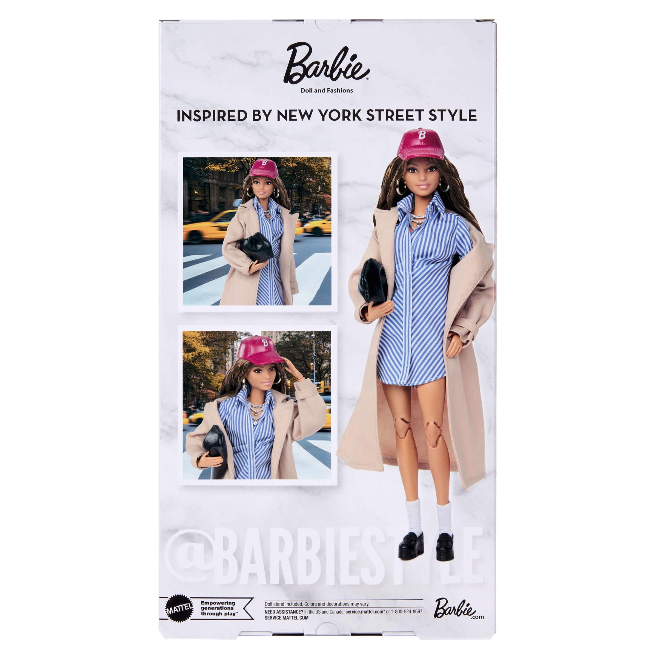 Barbie Signature Collectible Fashion Doll, @BarbieStyle Fashion Week Doll New York Street Style Clothes